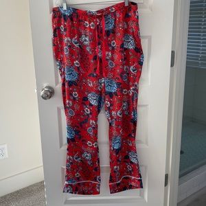 Loft Floral/Peacock Decorated Sleep Pants